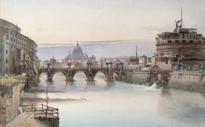 Veduta di Roma, 1860 da I. Martin